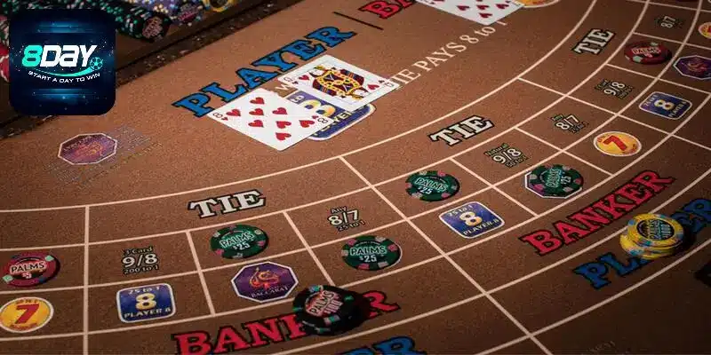 Hướng dẫn thao tác tham gia thử thách Baccarat tại 8day